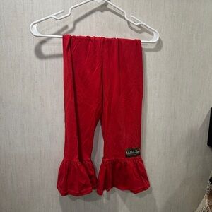 Matilda Jane Vibrant Red Ruffle Pants